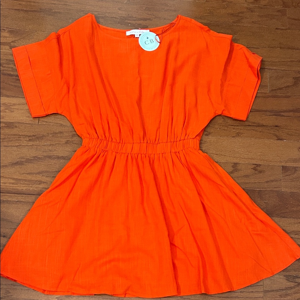 NWT orange dress size small